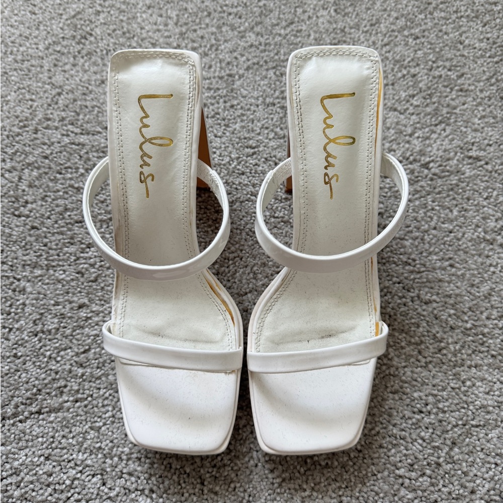 Lulu's Elegant White Heels